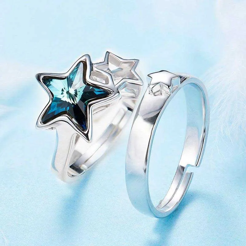 Couple Rings Romantic Adjustable