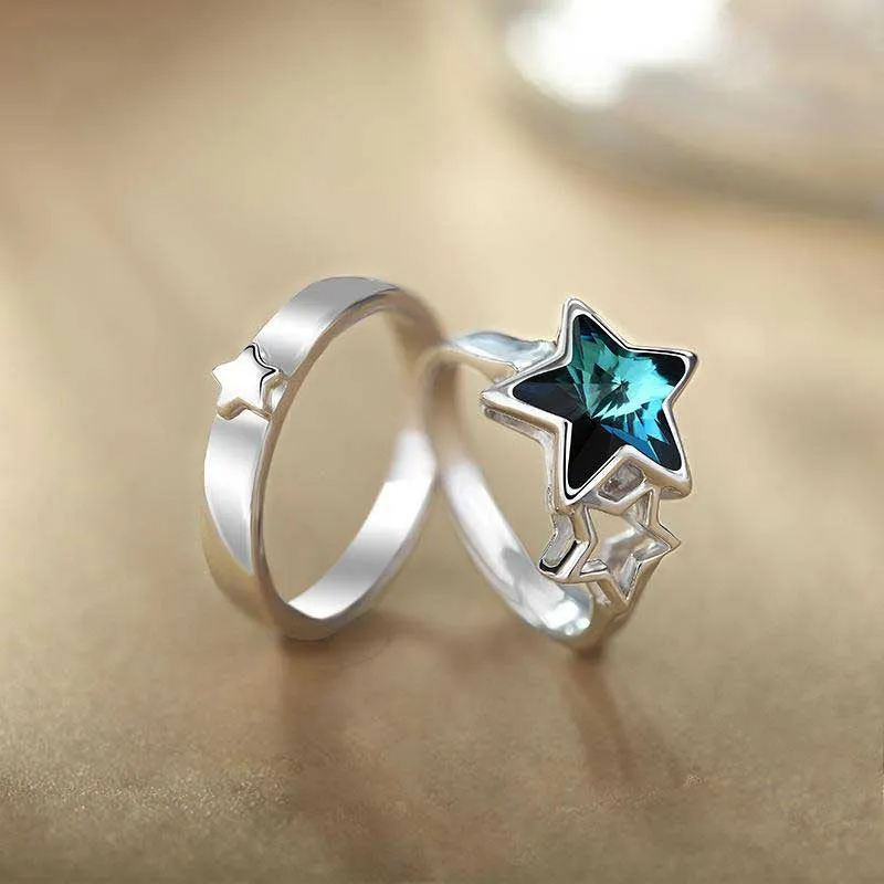 Couple Rings Romantic Adjustable