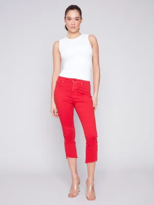 Cropped Twill Pants