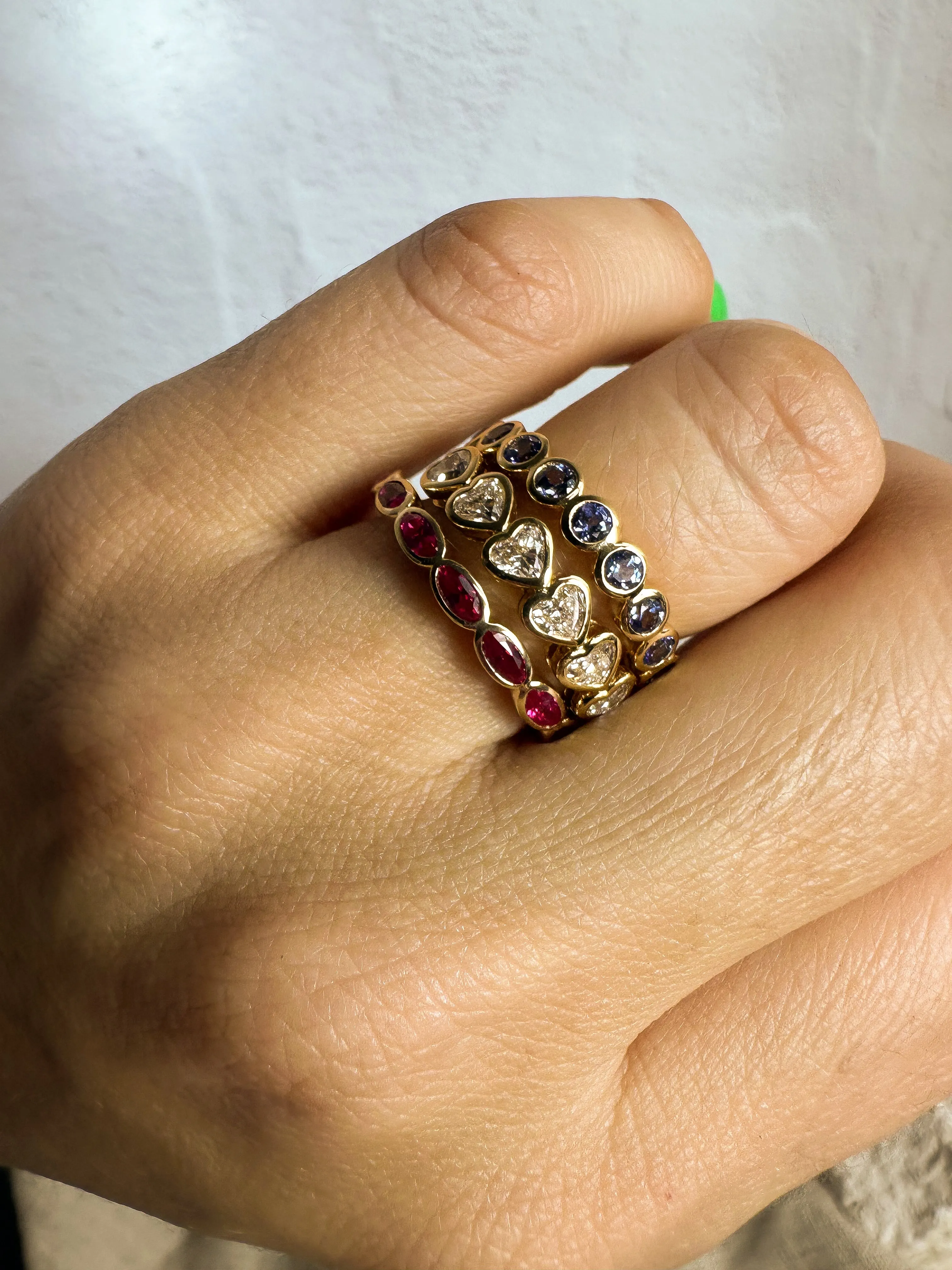Custom Family Gemstone Rings