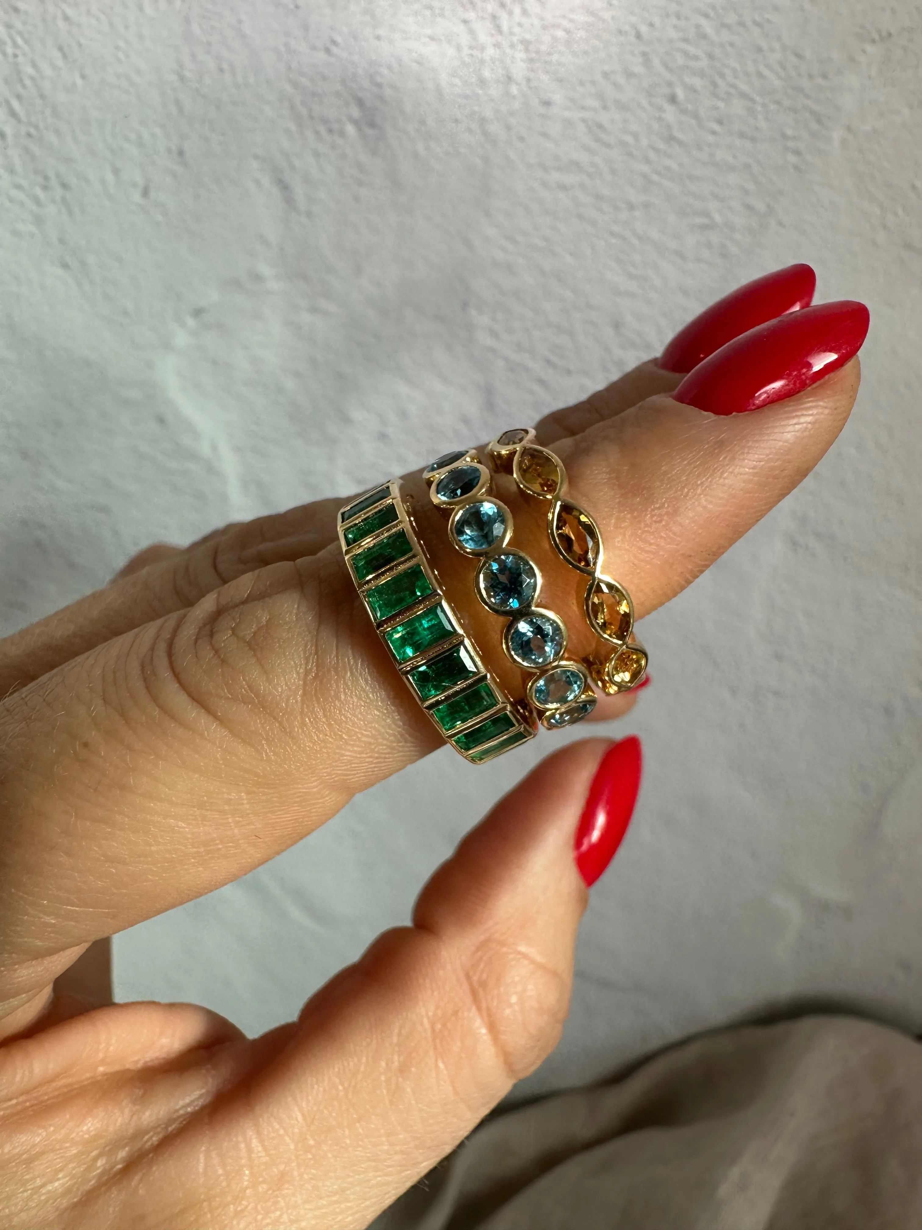 Custom Family Gemstone Rings