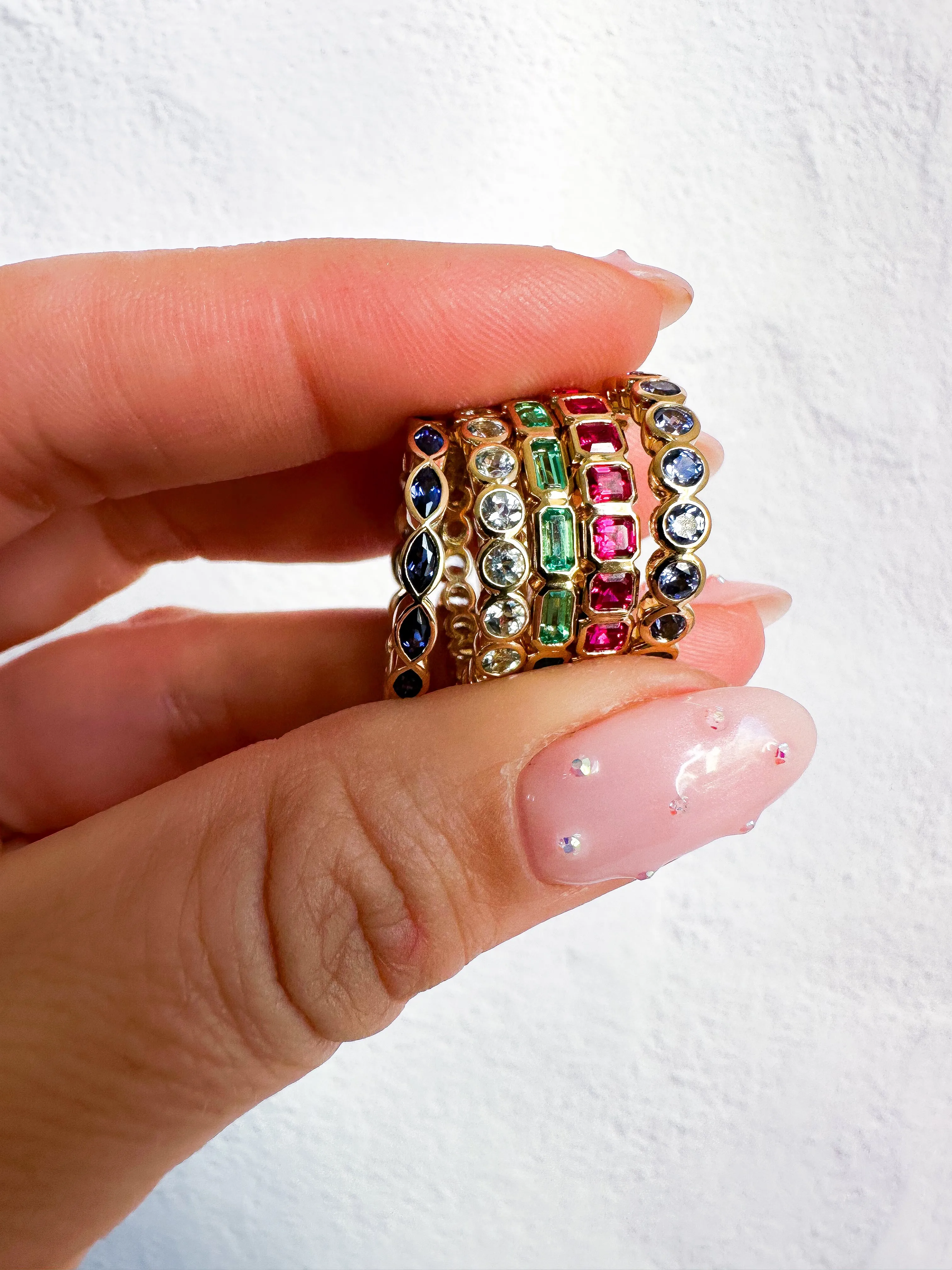 Custom Family Gemstone Rings