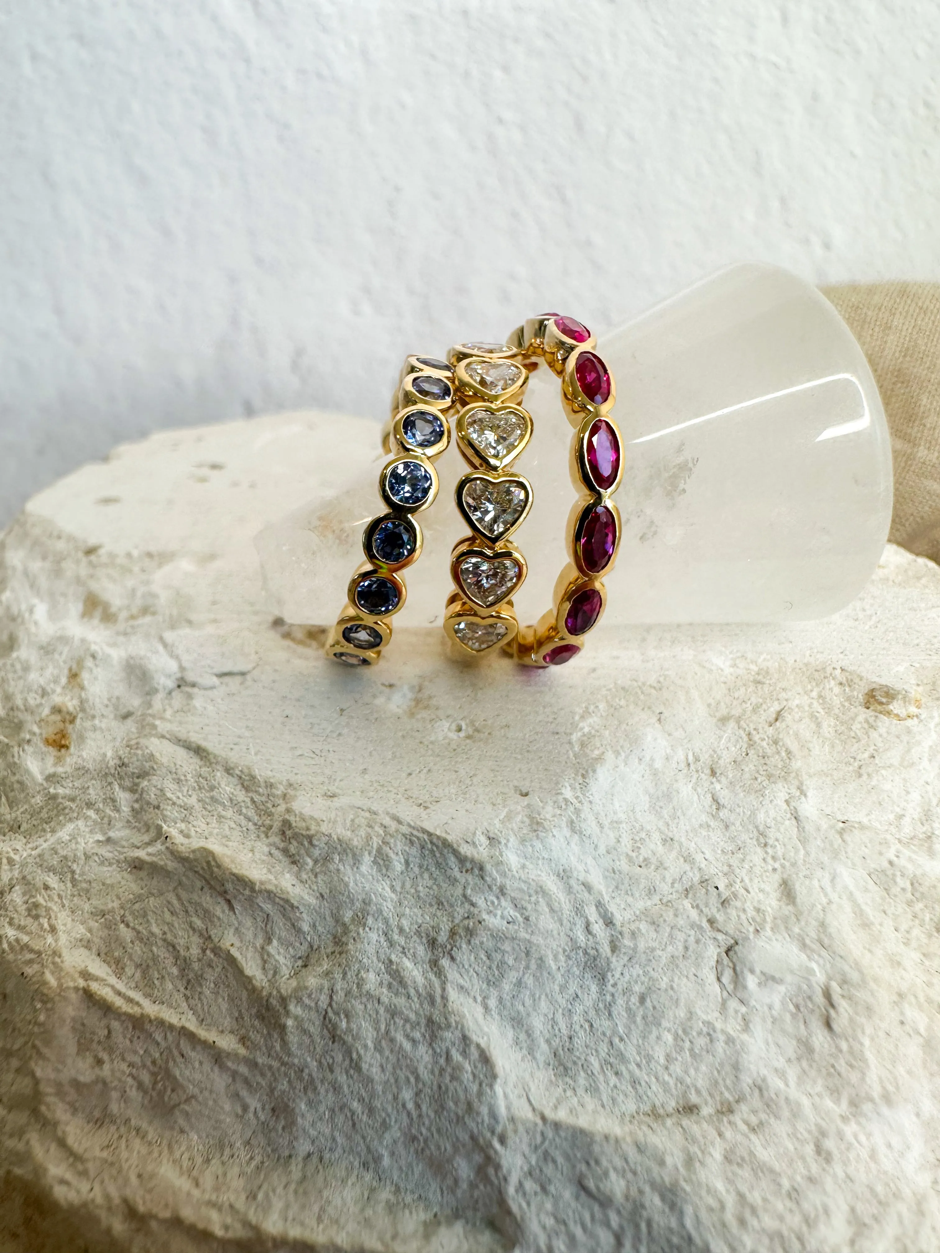Custom Family Gemstone Rings