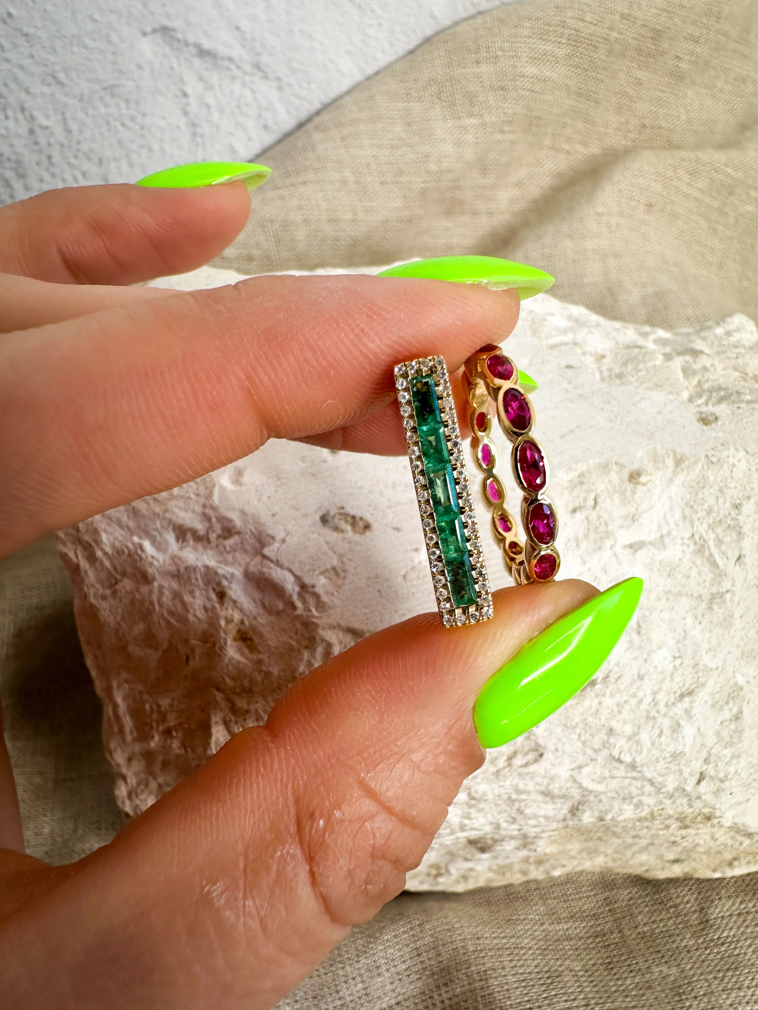 Custom Family Gemstone Rings