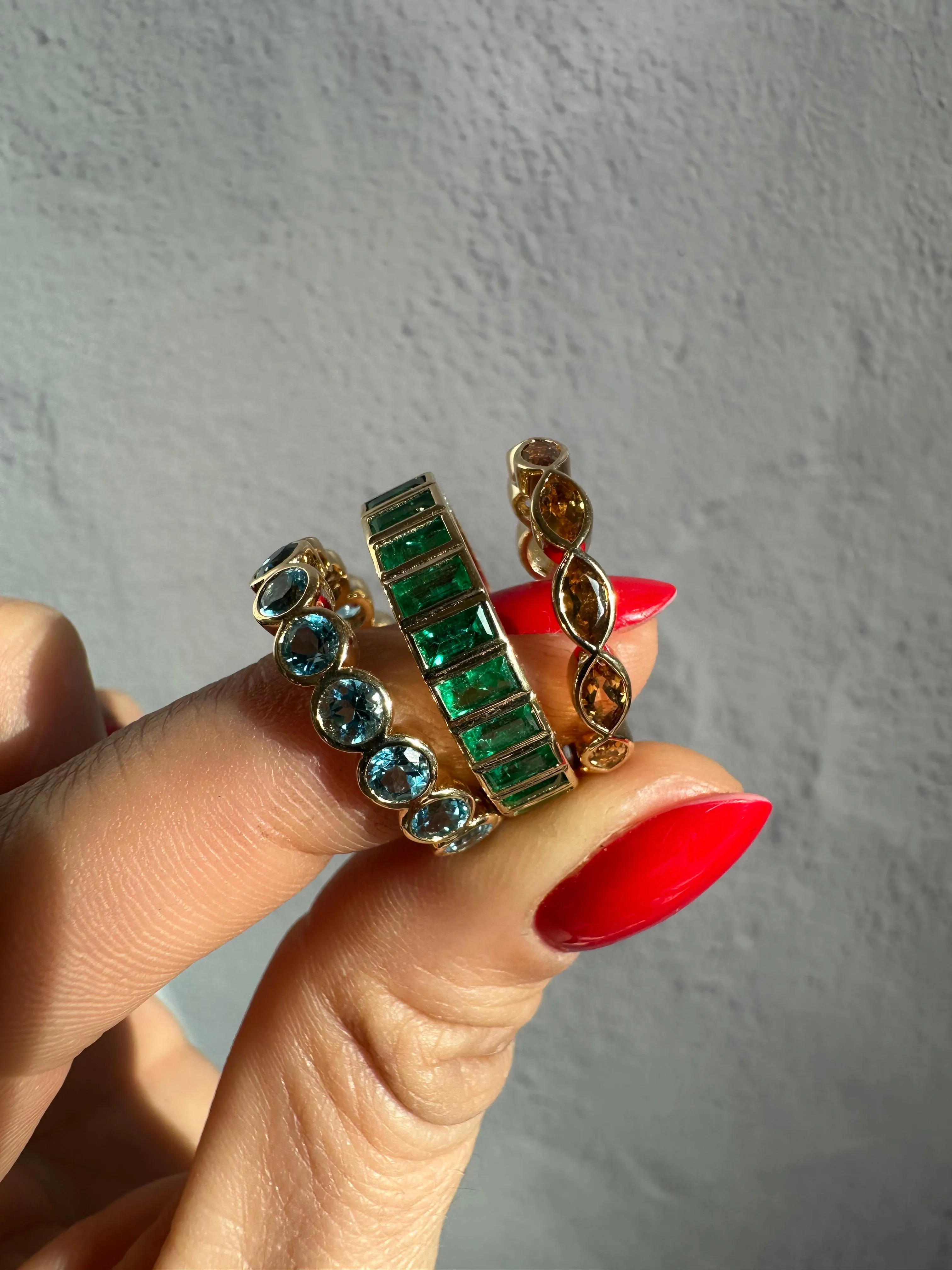 Custom Family Gemstone Rings