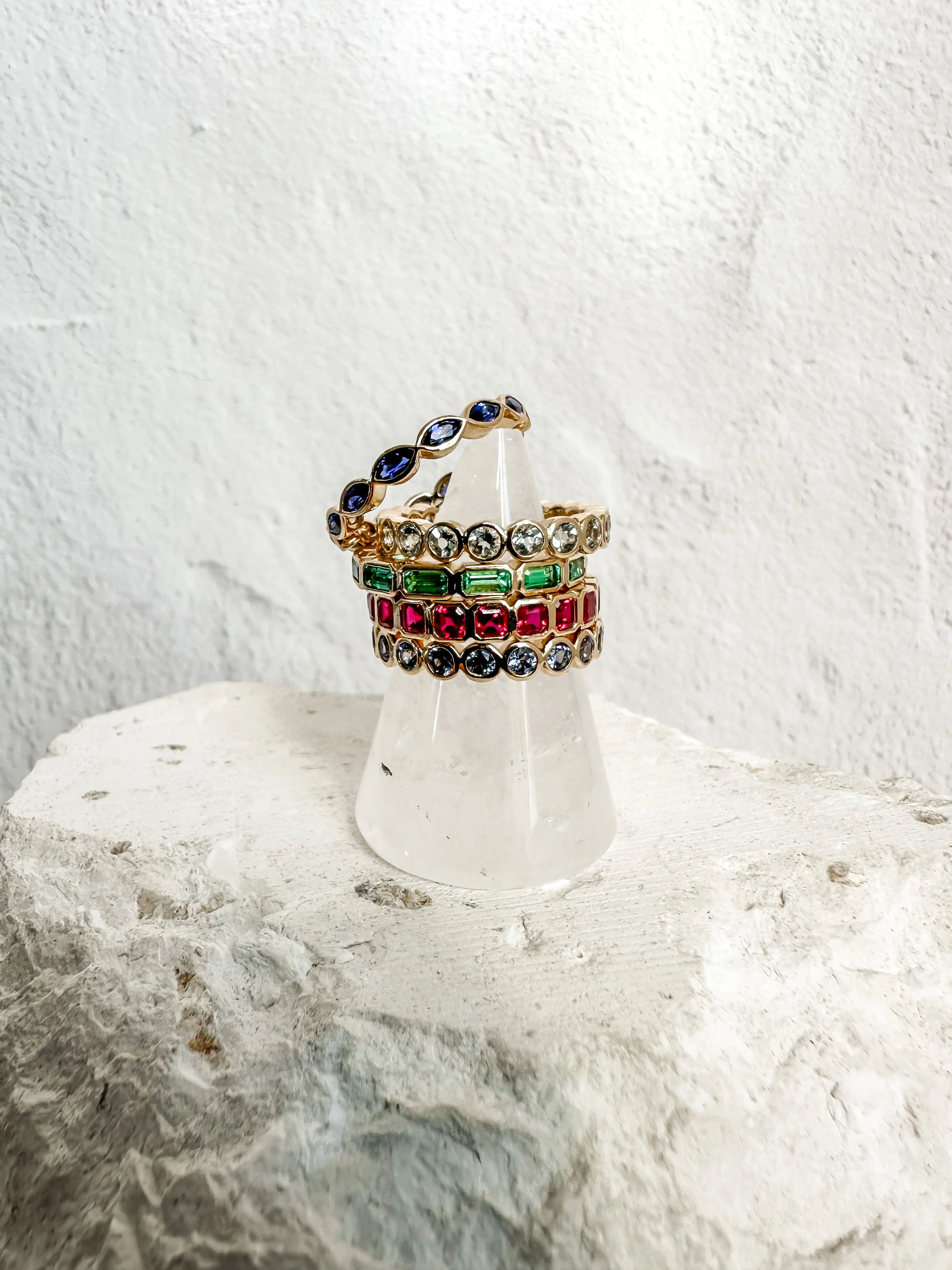 Custom Family Gemstone Rings