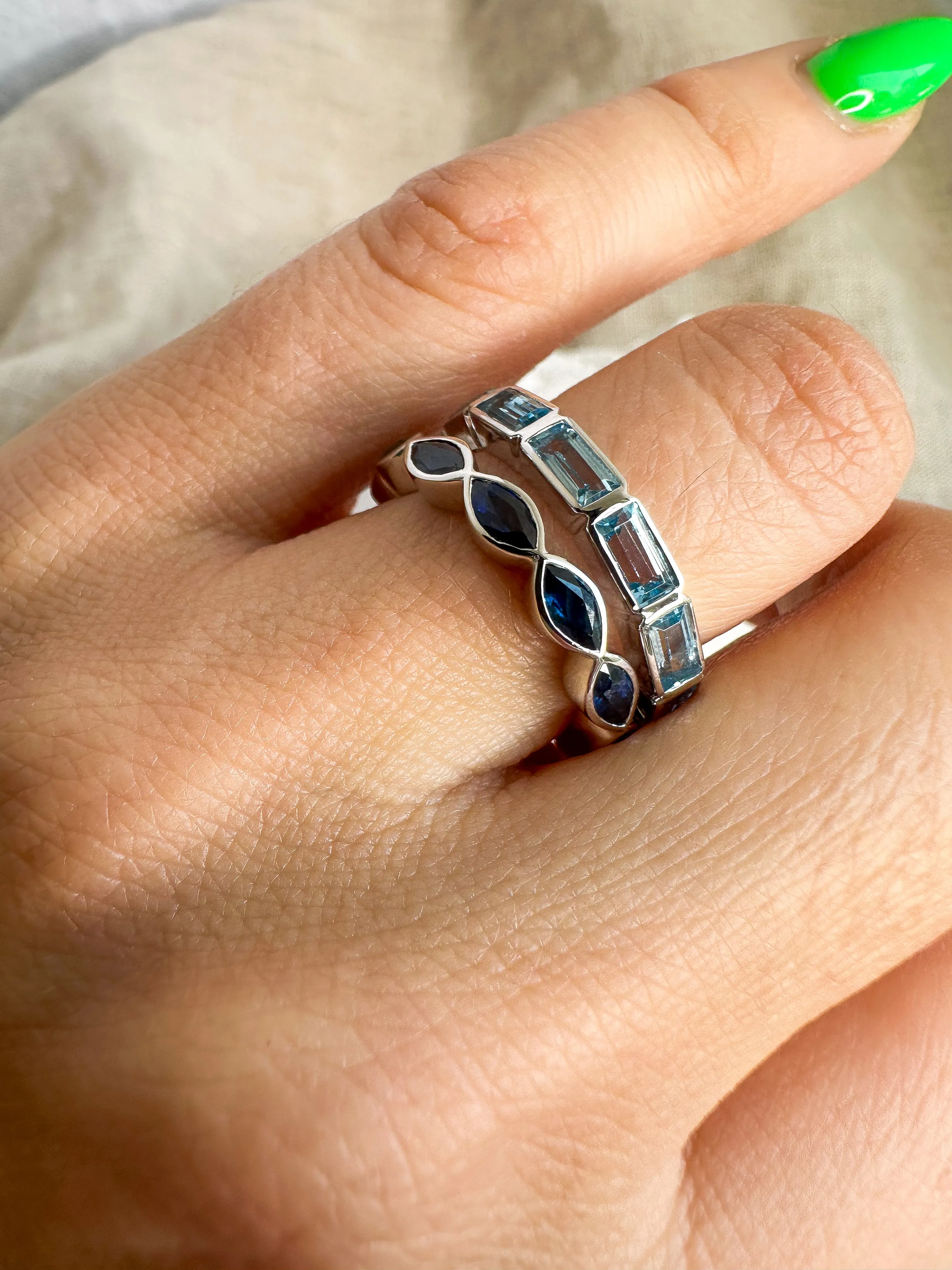 Custom Family Gemstone Rings