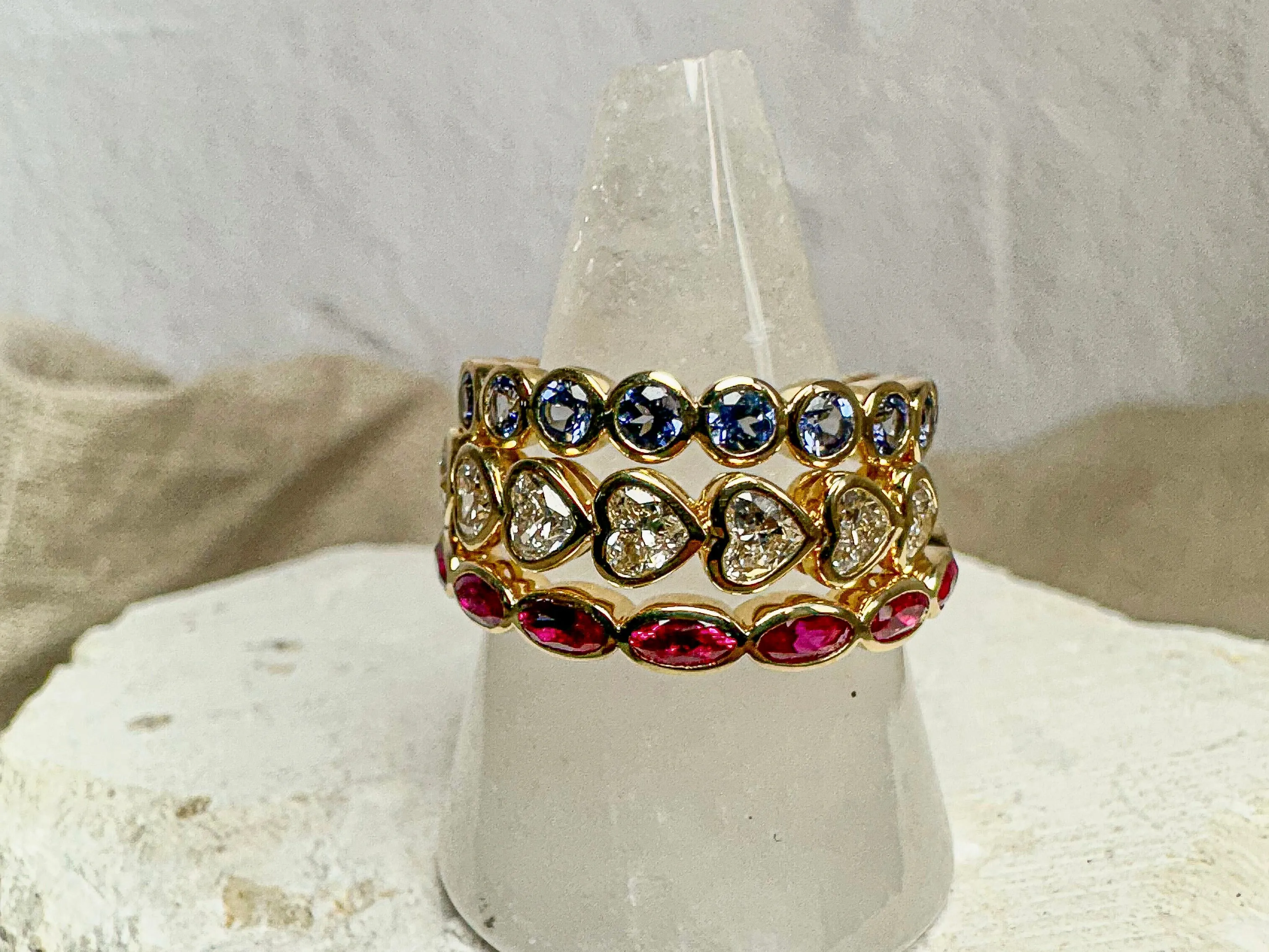 Custom Family Gemstone Rings