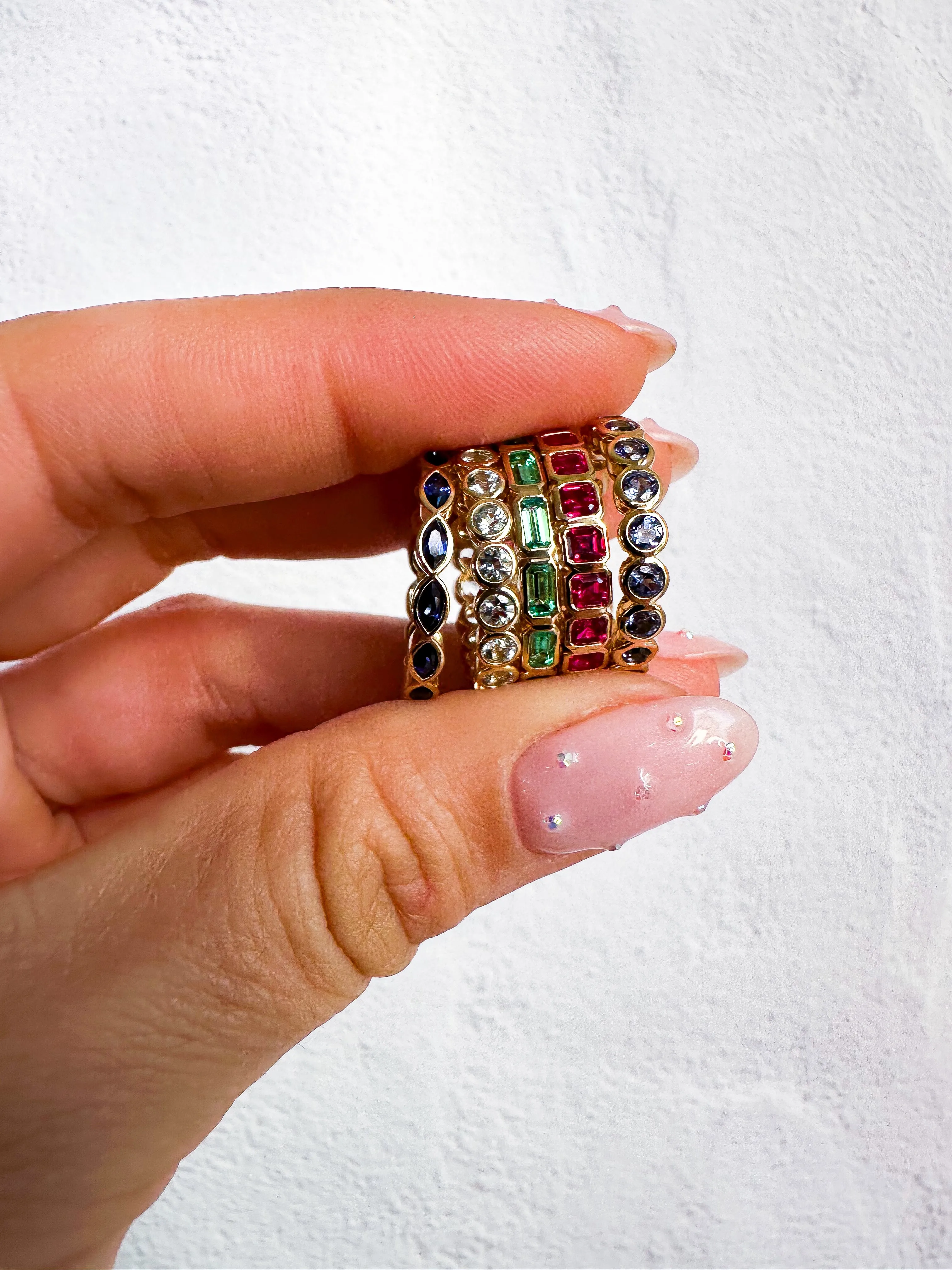 Custom Family Gemstone Rings