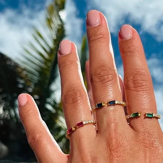 CZ Gemstone Ring