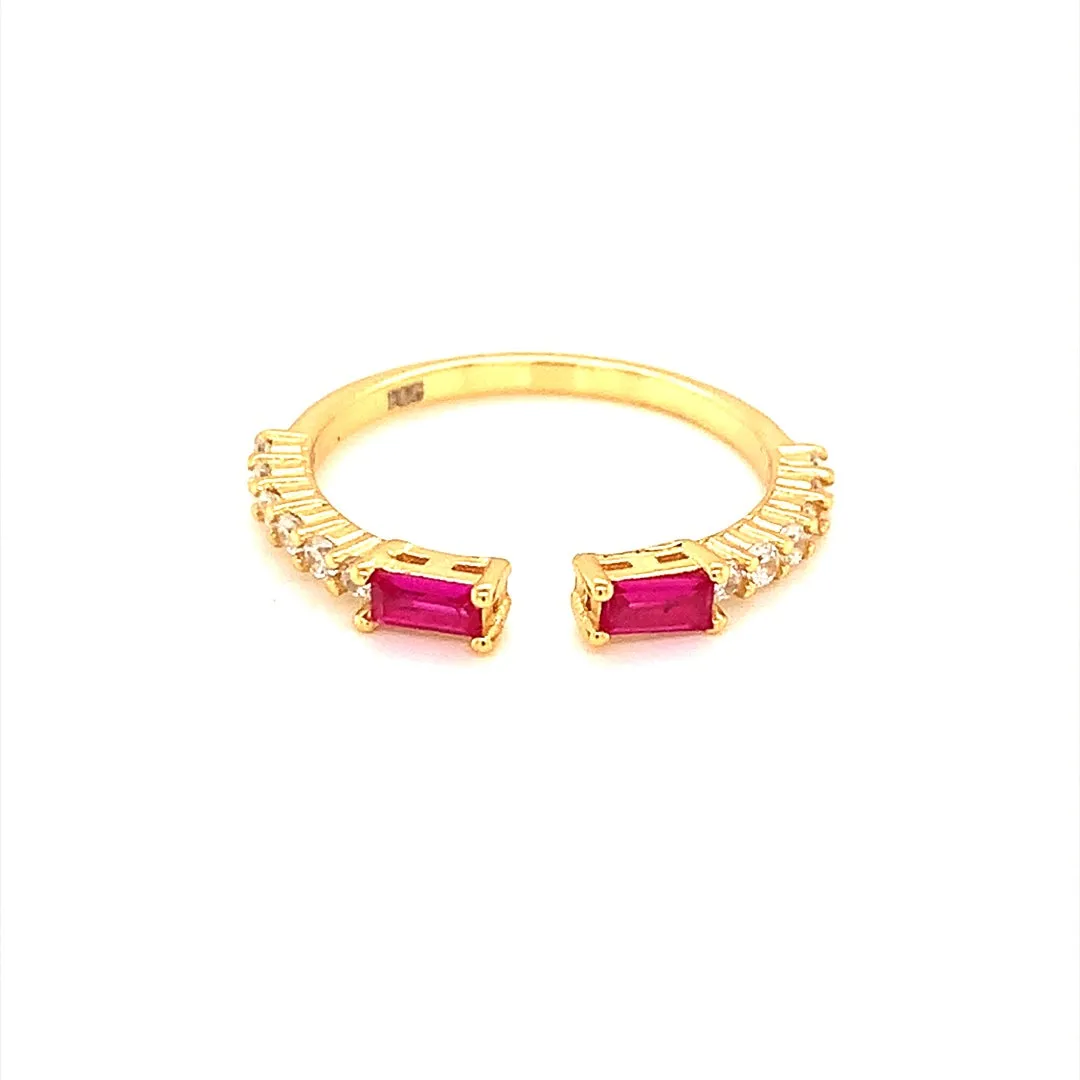 CZ Gemstone Ring