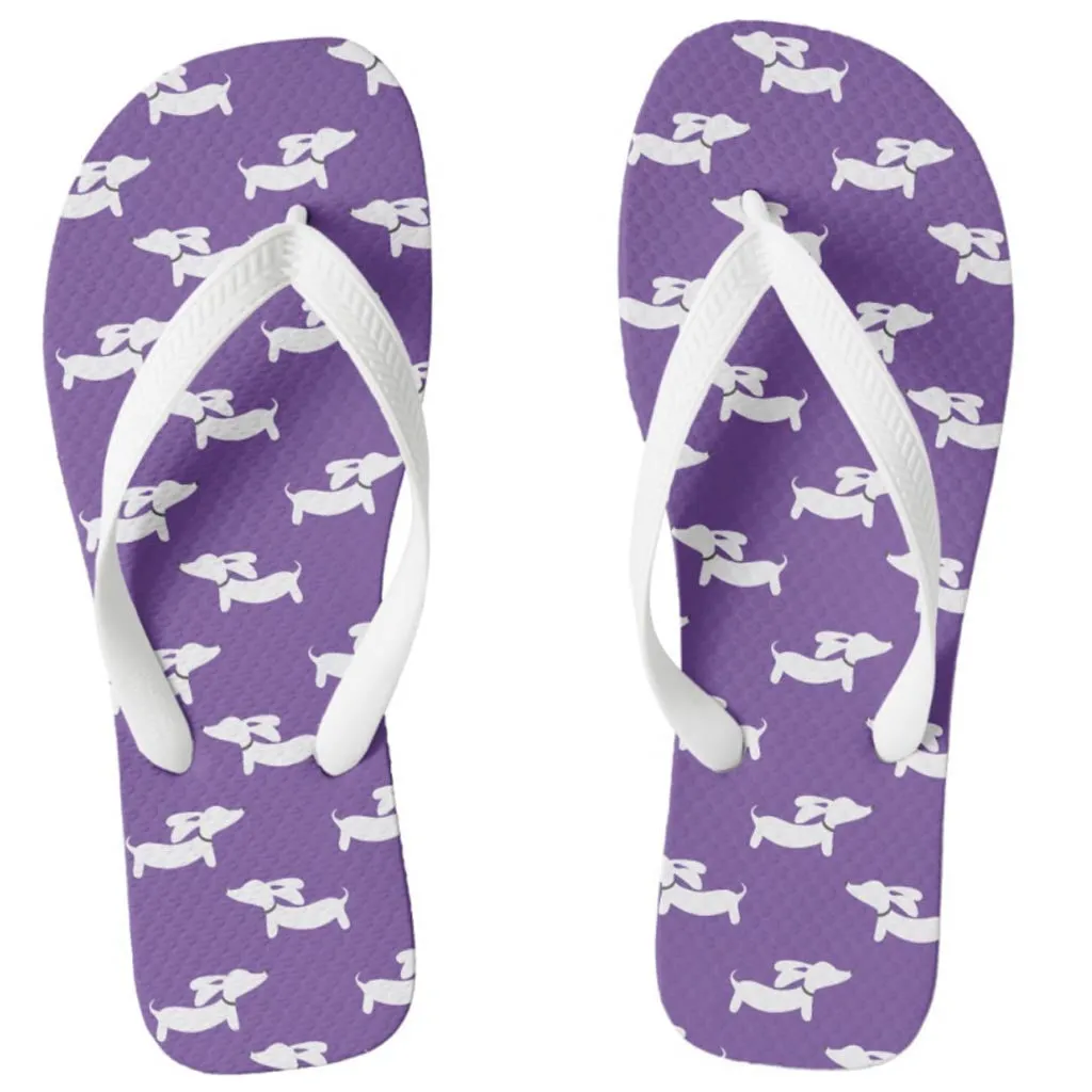 Dachshund Flip Flops Thong Style