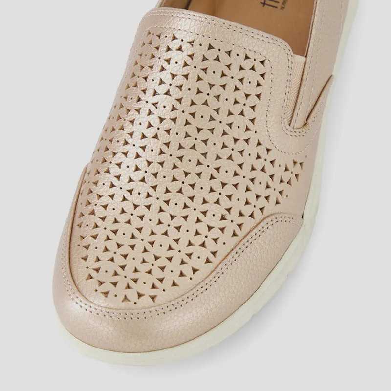 DEMII - PEWTER MUTED LEATHER