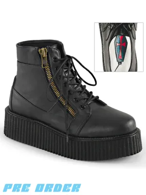 DEMONIA V-CREEPER-571 - BLACK VEGAN LEATHER ✰ PRE ORDER ✰