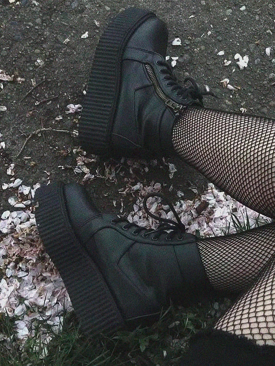 DEMONIA V-CREEPER-571 - BLACK VEGAN LEATHER ✰ PRE ORDER ✰