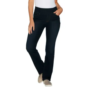 Denim & Co. Perfect Denim Petite Smooth Waist Bootcut Jeans Indigo 16