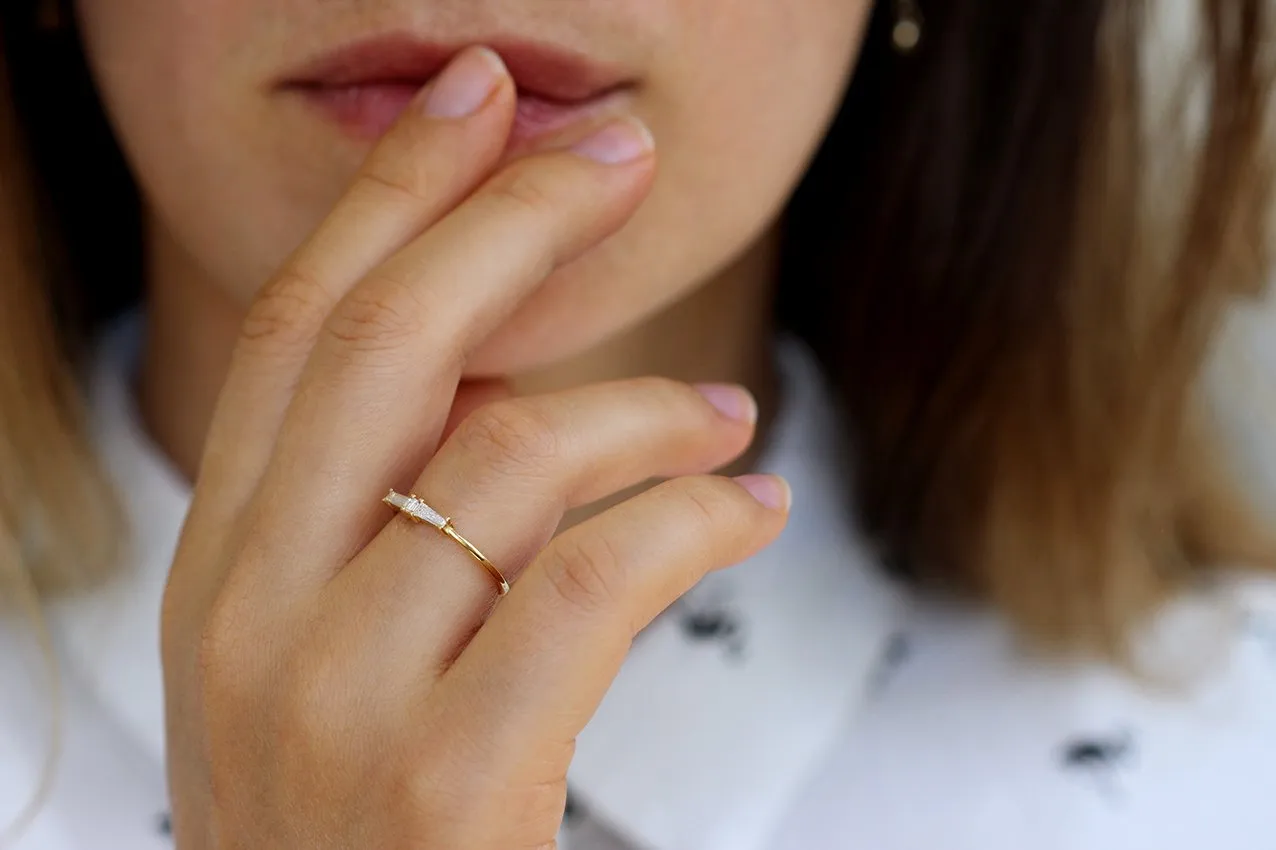 Diamond Cluster Ring