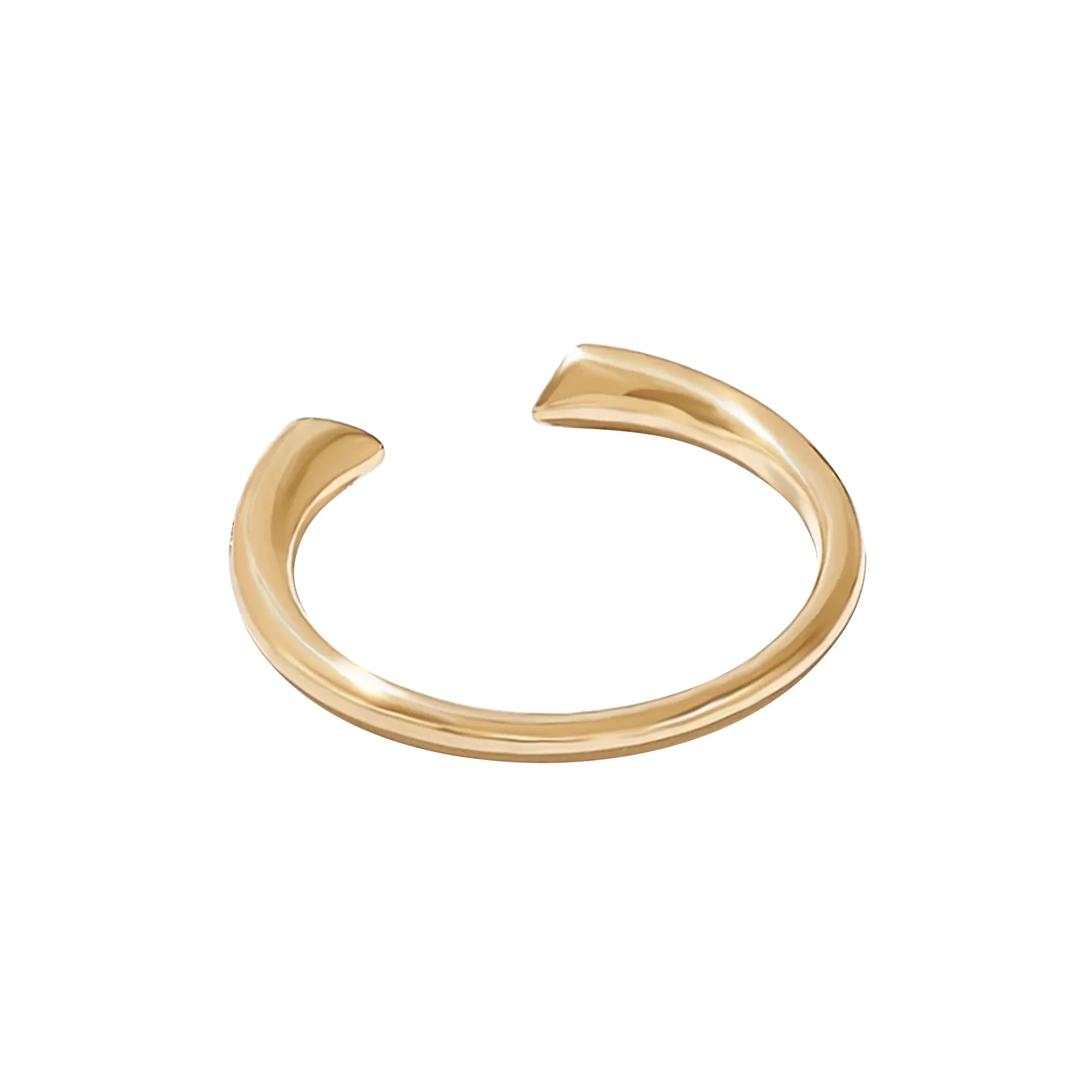 Diamond Open Cuff Ring in Gold