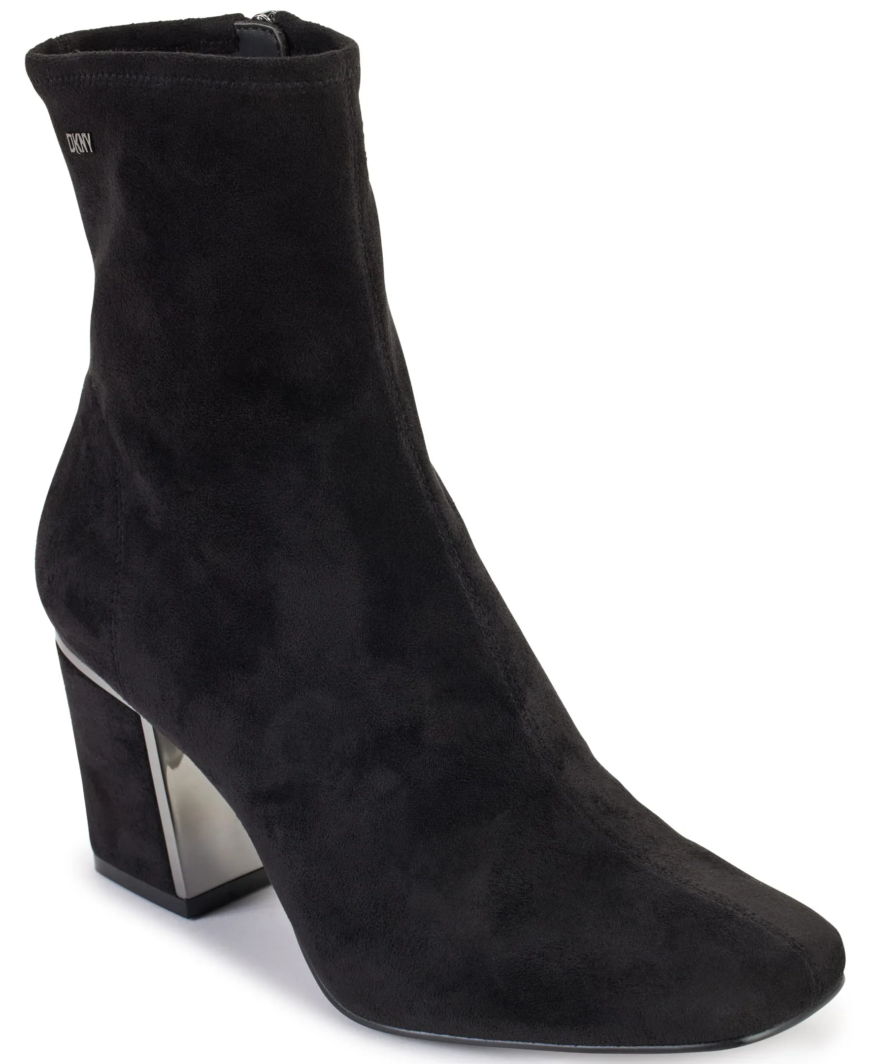DKNY Women's Cavale Suede Bootie Fashion Boot, Black, 9