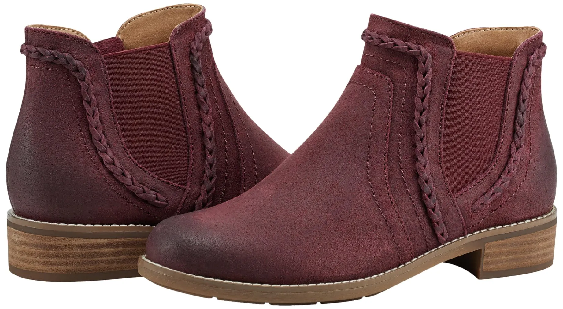 Earth? Women's NIKA Casual Bootie, Red 600, 9.5 M