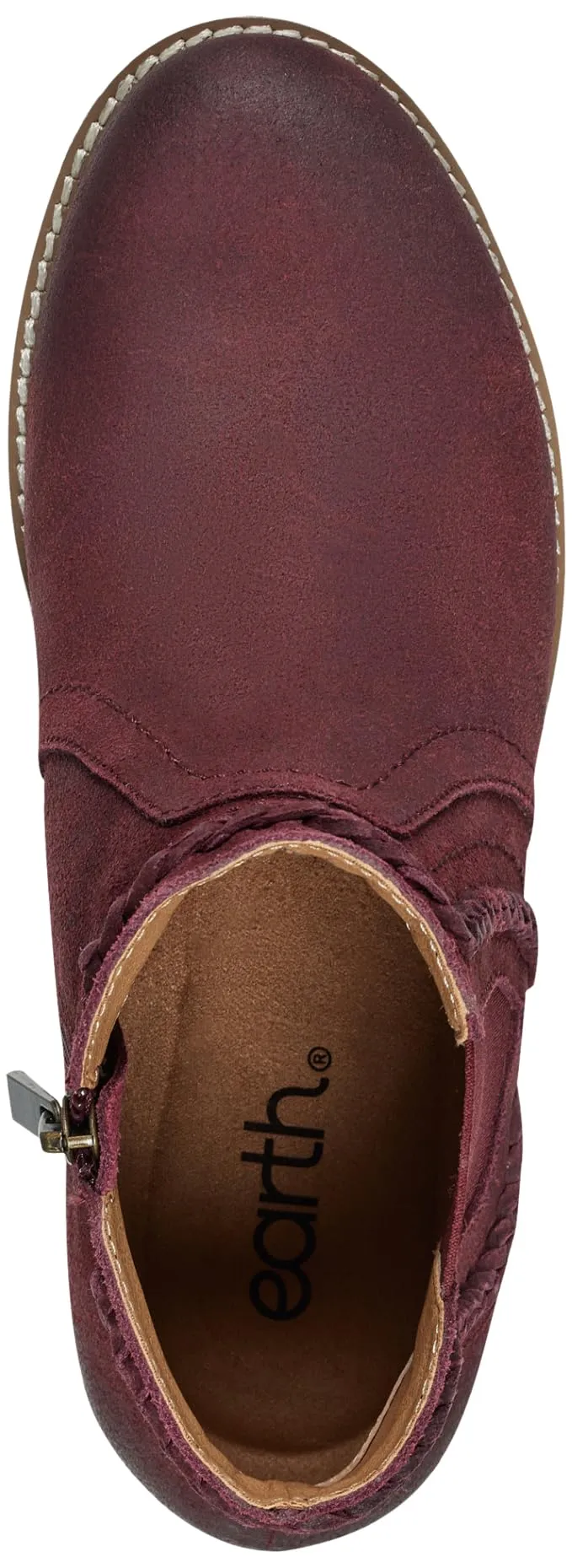 Earth? Women's NIKA Casual Bootie, Red 600, 9.5 M