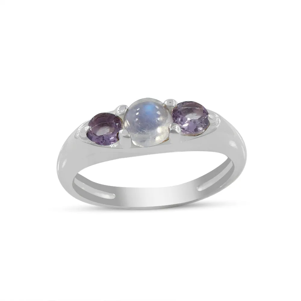 Emerald Gemstone Sterling Silver Rings