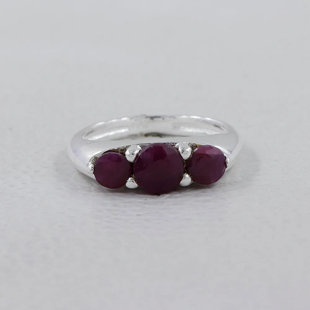 Emerald Gemstone Sterling Silver Rings