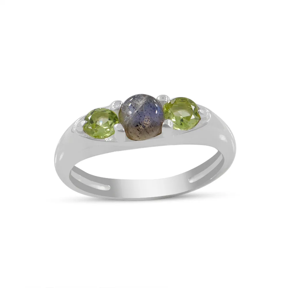 Emerald Gemstone Sterling Silver Rings