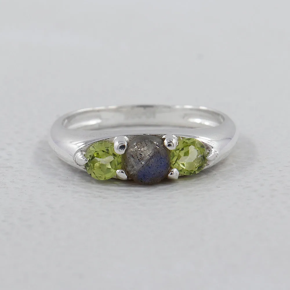 Emerald Gemstone Sterling Silver Rings