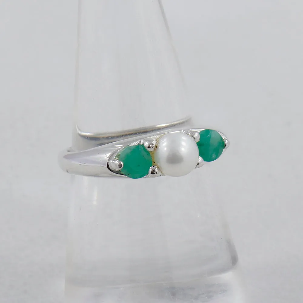 Emerald Gemstone Sterling Silver Rings
