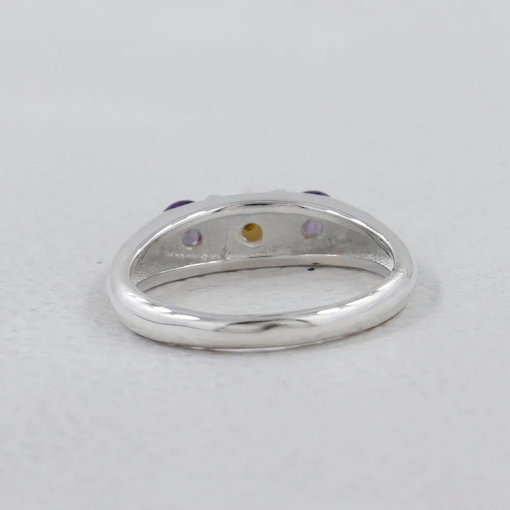 Emerald Gemstone Sterling Silver Rings