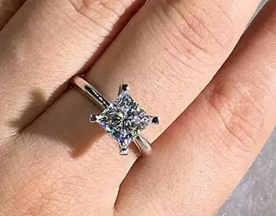 Engagement Ring | Solitaire Diamond Ring | Diamond Engagement Rings | Womens Wedding Ring | Womens Engagement Ring | Solitaire Ring