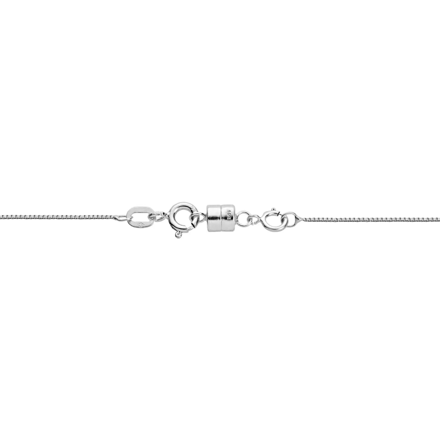 Everyday Elegance Solid 14K White Gold Magnetic Clasps and Closures for Necklaces Bracelets Anklets| Clasp Converter | with Spring Ring Clasp | 1 Clasp | 4.5mm Thickness