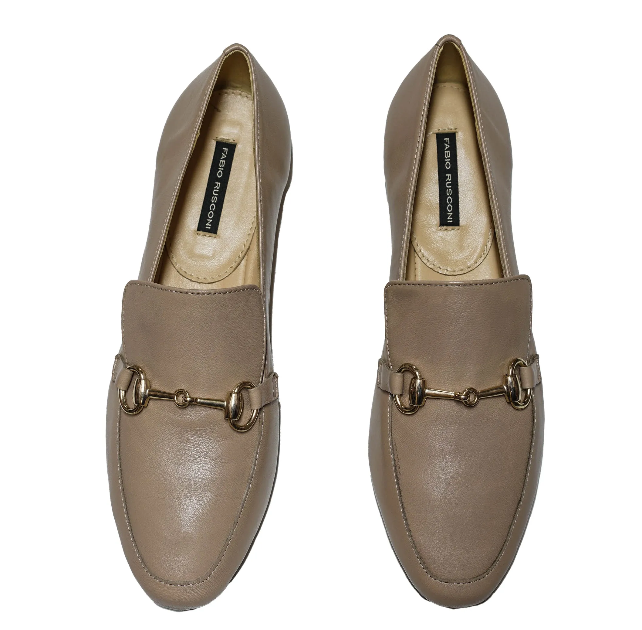 Fabio Rusconi Women’s Stucco Leather Chain Shoe S5072 30% OFF  NEW SEASON