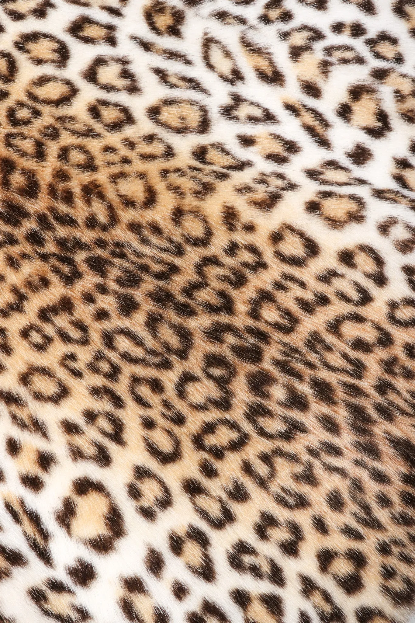 Faux Cheetah Wrap Coat