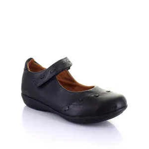 Flats Balerina Zapato Niña Escolar Con Velcro