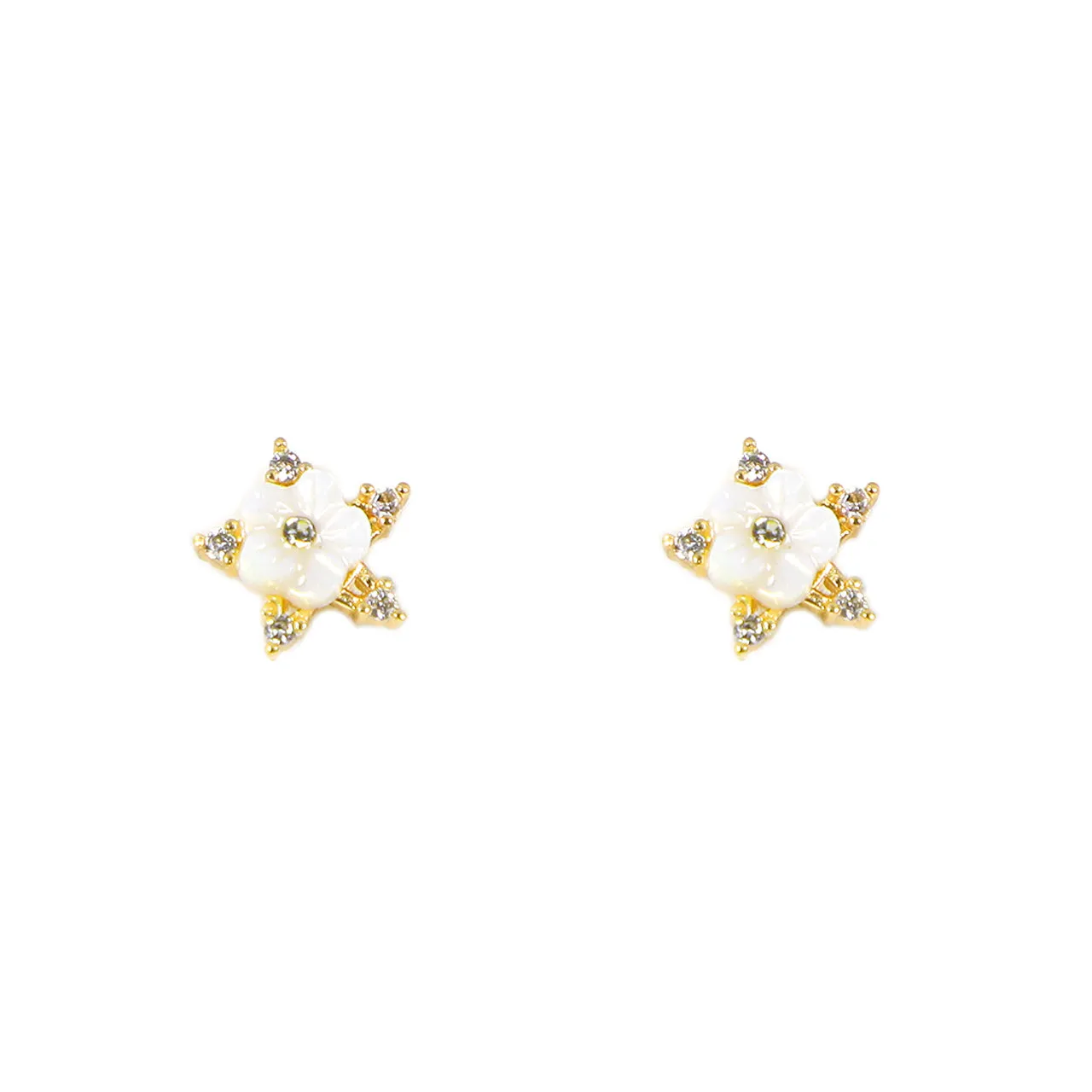 Floral Star Earrings