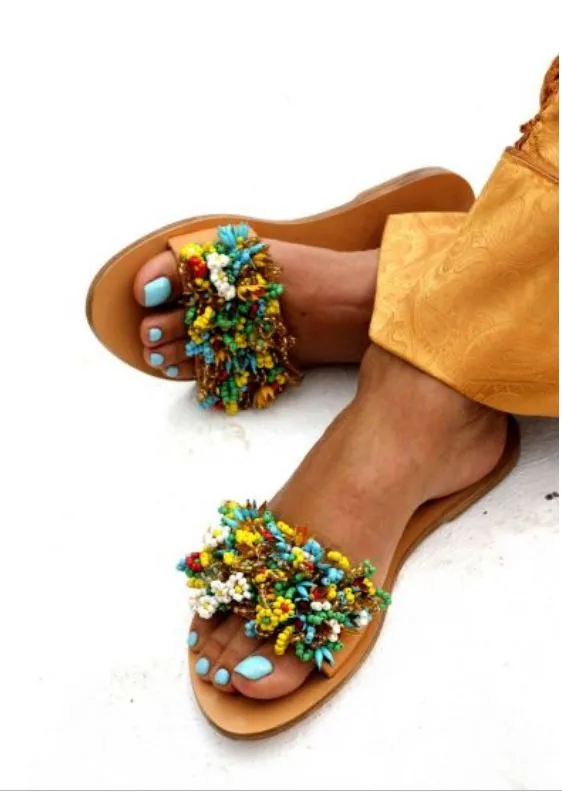 Garden of Eden flat suede sandal