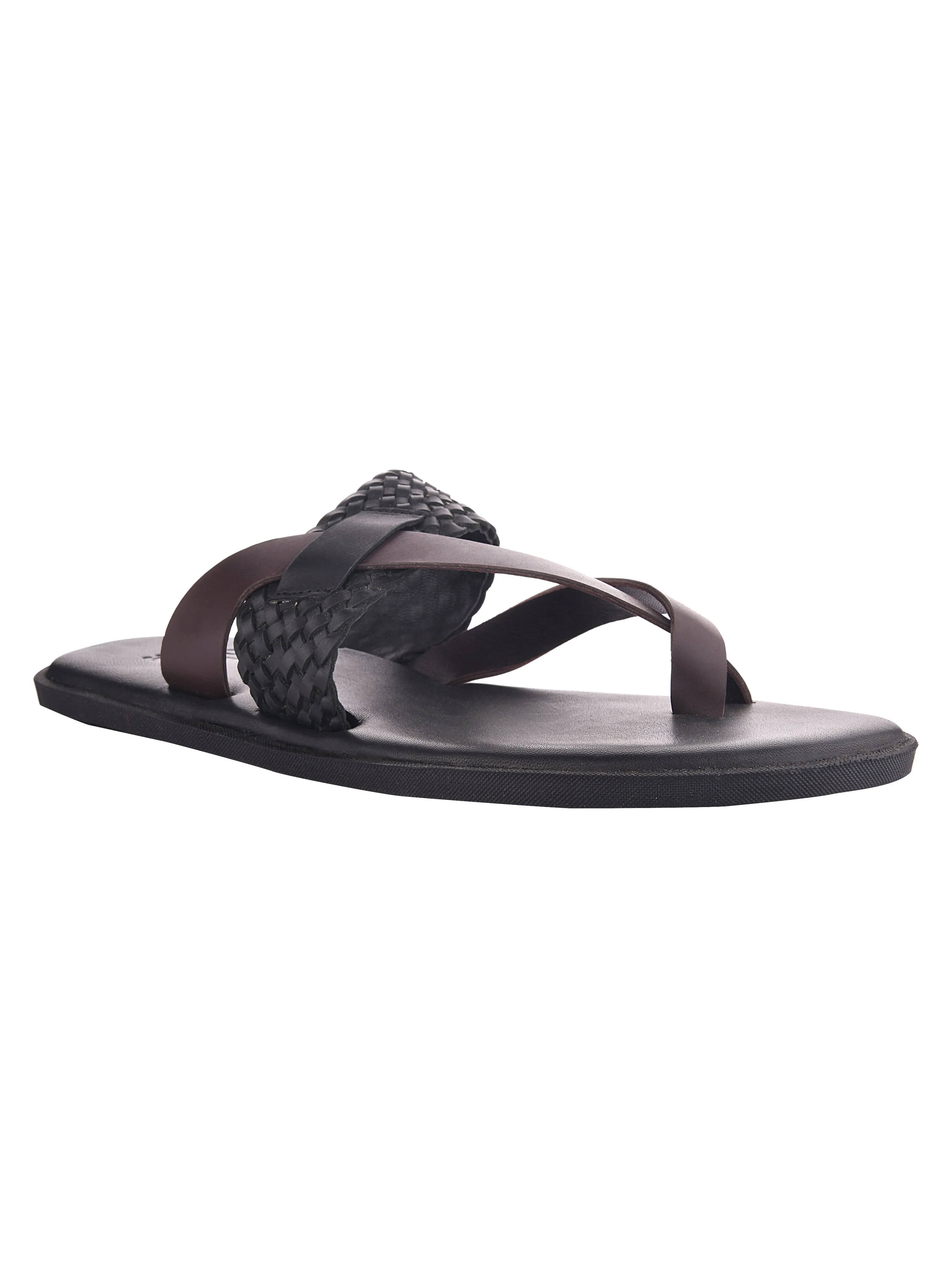 Genoa Black Slippers For Men