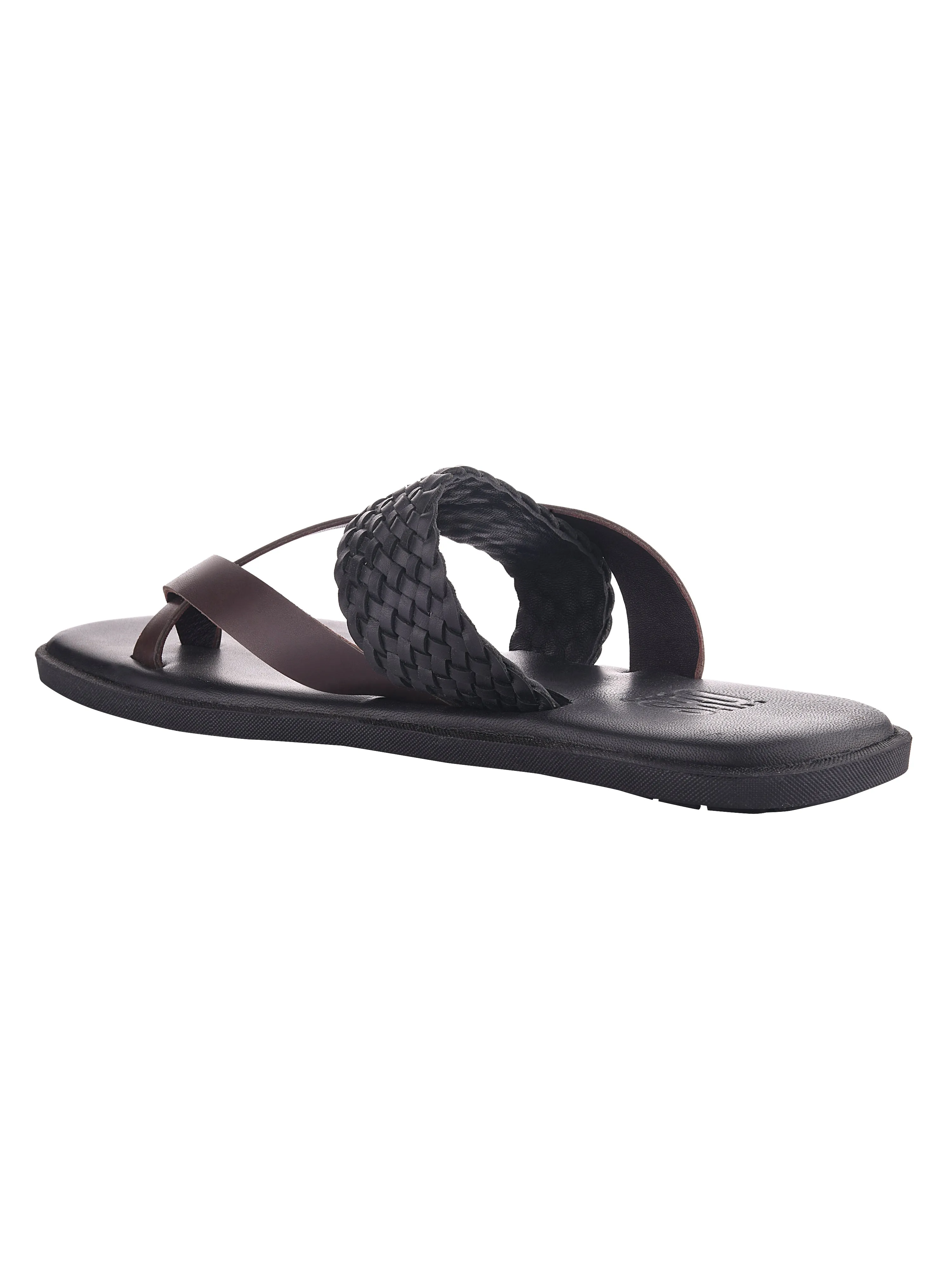 Genoa Black Slippers For Men