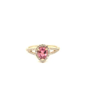 GiGi Alternative Engagement Ring with Pink Tourmaline