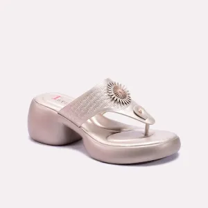 Gold Chunky Flip Flops 0413244