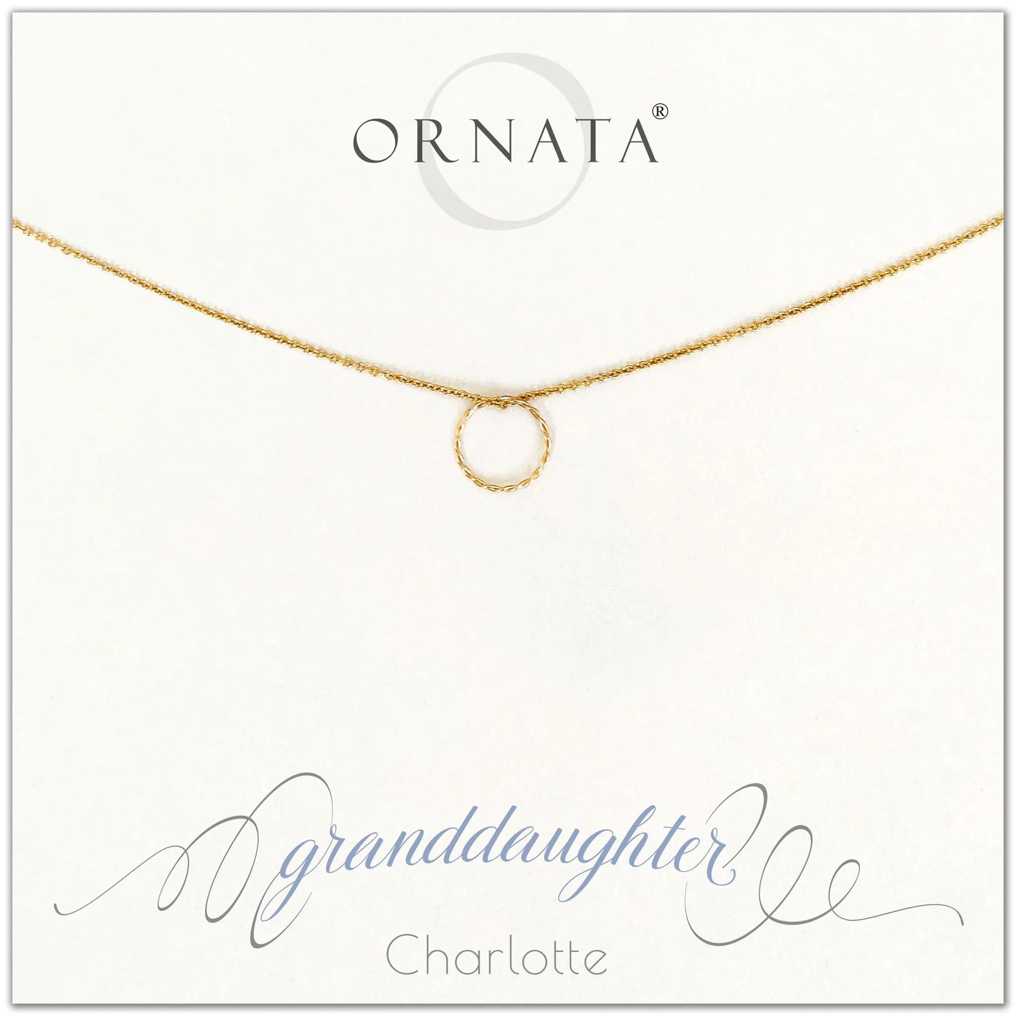Gold Filled “Granddaughter” Generations Necklace