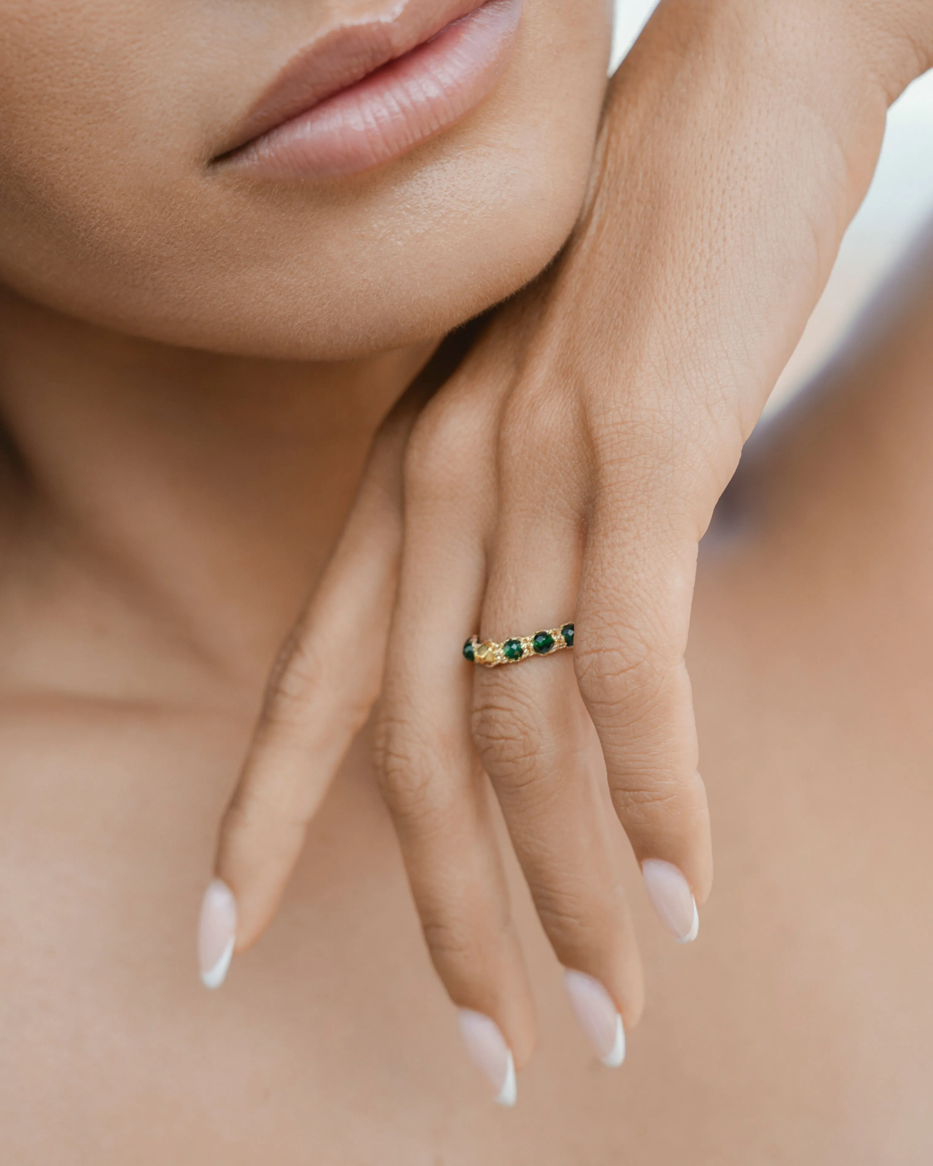 Green Spinel Rings | Gold