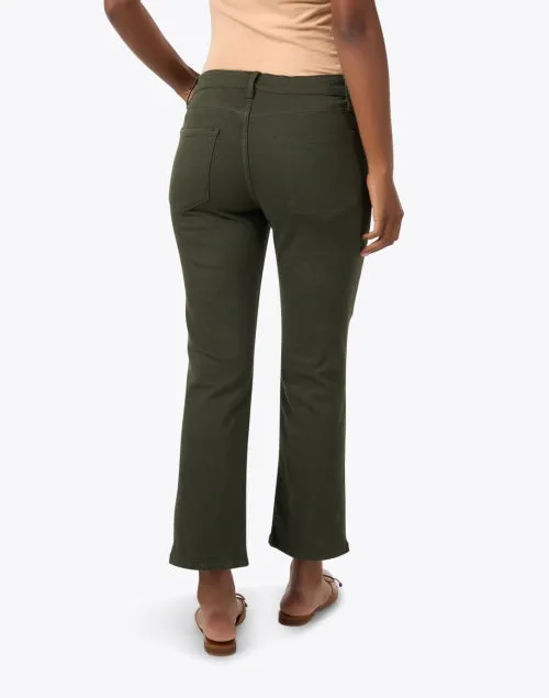 Green Stretch Bootcut Jean