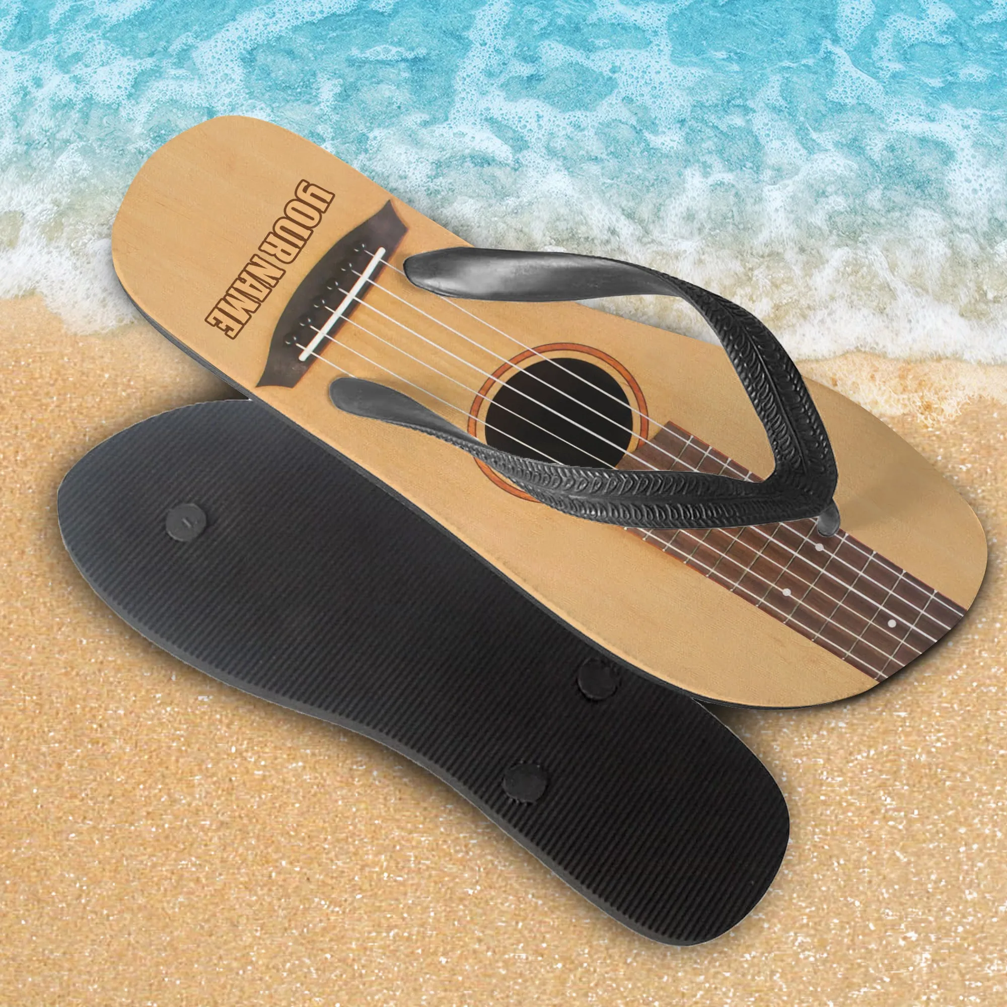 Guitar - Custom Flip Flops - QA99 - 65