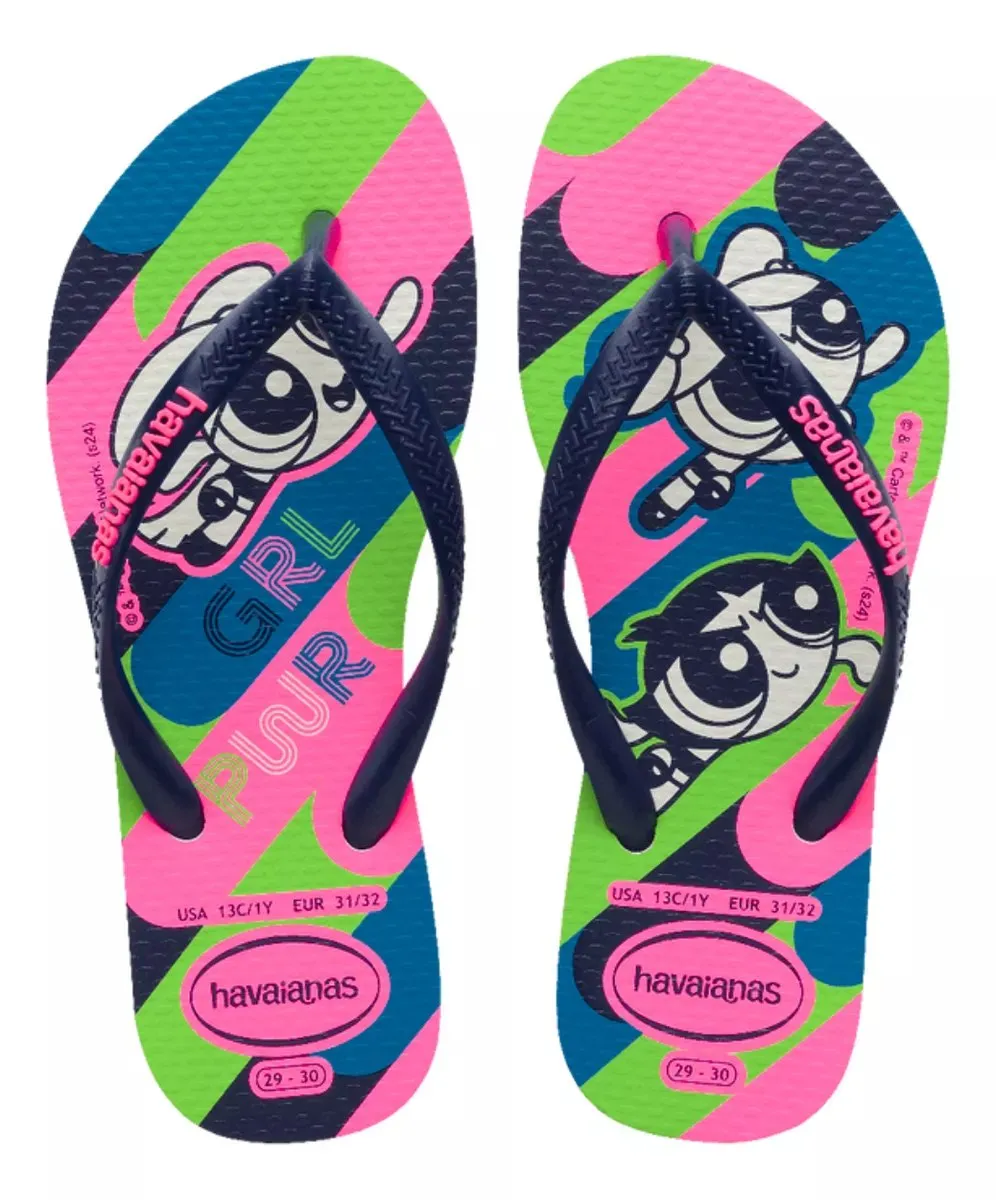 Havaianas Slim Power Puff Girls Pink/Blue