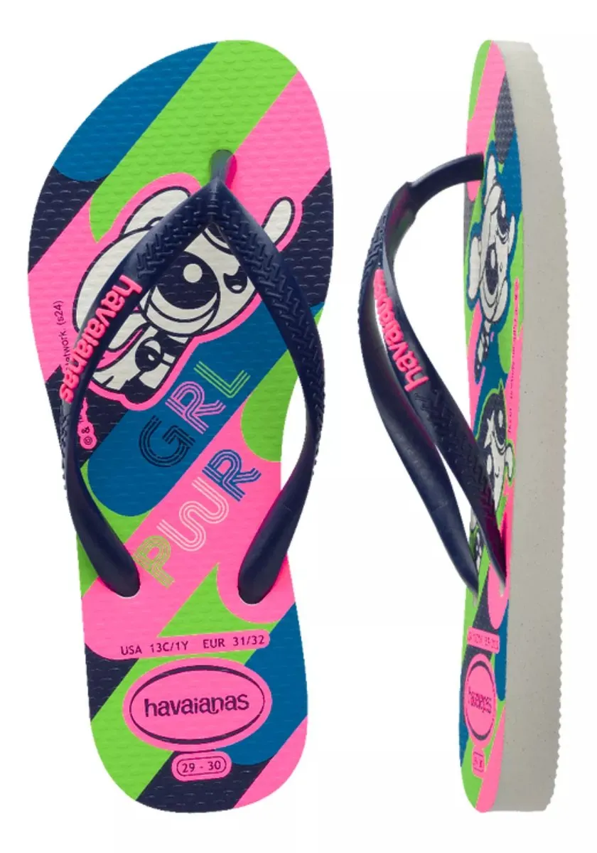 Havaianas Slim Power Puff Girls Pink/Blue