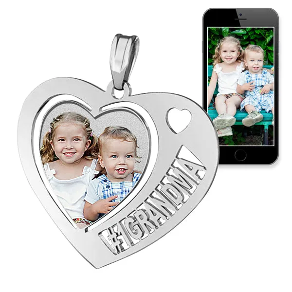 Heart w/ # 1 GRANDMA Cut Out Jewelry