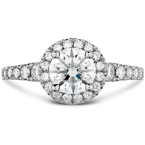 Hearts On Fire Transcend Premier Halo Diamond Engagement Ring